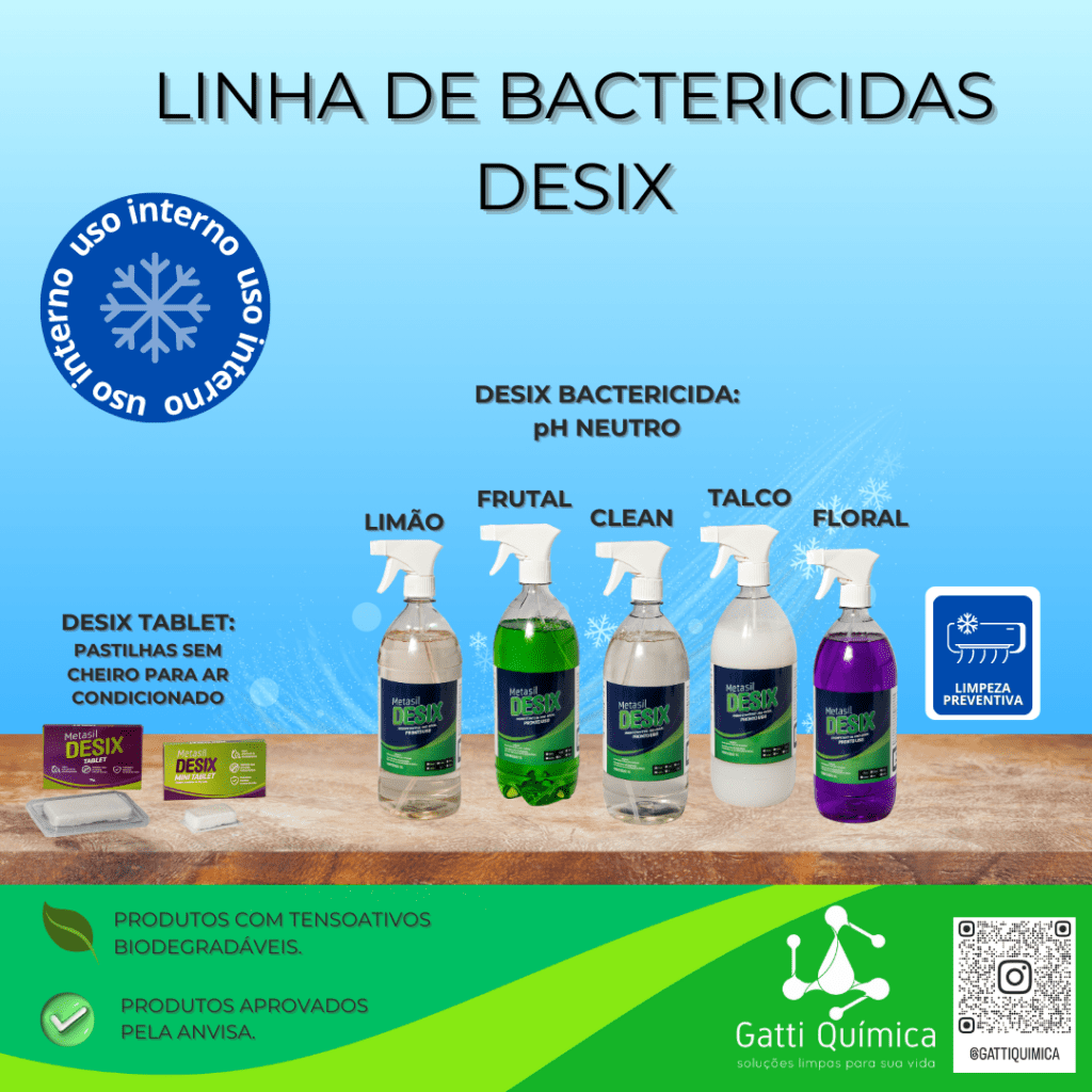 A escolha de produtos bactericida e bacteriostático depende do local de desinfecção.